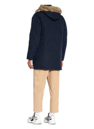Levi's® Parka Mit Abnehmbarem Kunstpelzbesatz blau