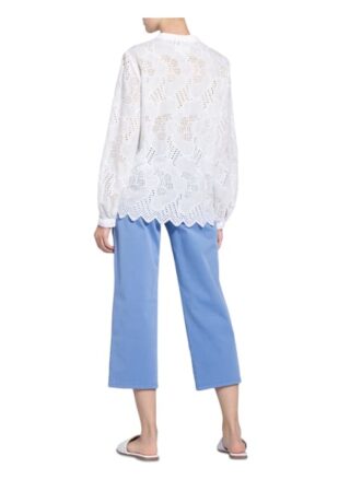 Lieblingsstück Bluse Aus Lochspitze weiss