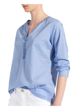 Lieblingsstück Blusenshirt Rosemarie Mit Rüschenbesatz blau