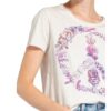 Lieblingsstück T-Shirt Peace Mit Pailletten weiss