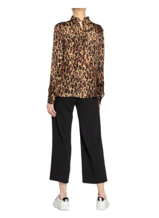 Lilienfels Bluse Mit Rüschenbesatz braun