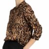 Lilienfels Bluse Mit Rüschenbesatz braun