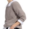 Lilienfels Cashmere-Pullover Mit 3/4-Arm beige