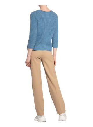 Lilienfels Cashmere-Pullover Mit 3/4-Arm blau