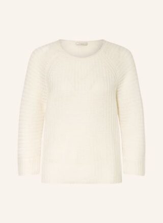 Lilienfels Cashmere-Pullover Mit 3/4-Arm weiss