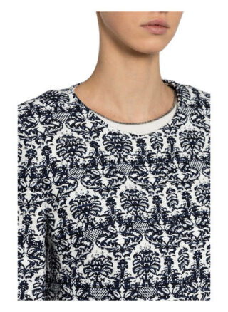 Lilienfels Jacquard-Mantel Mit 3/4-Arm blau