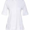 Lilienfels Jersey-Poloshirt weiss