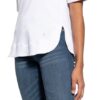 Lilienfels Jersey-Poloshirt weiss