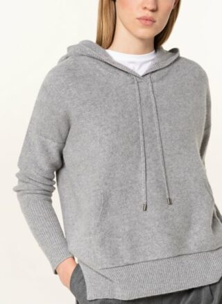 Lilienfels Strick-Hoodie Aus Cashmere grau