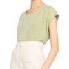 Lilienfels T-Shirt Mit Leinen gruen
