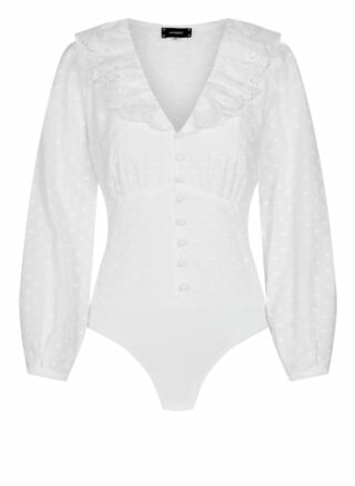 LIMBERRY Serena Body-Bluse Damen, Weiß