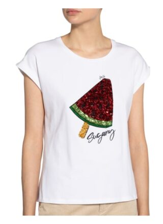 Liu Jo T-Shirt Mit Paillettenbesatz pink