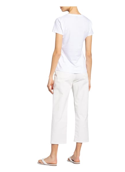 Liu Jo T-Shirt Mit Schmuckstein- Und Paillettenbesatz weiss Liu Jo T-Shirt Mit Schmuckstein- Und Paillettenbesatz weiss