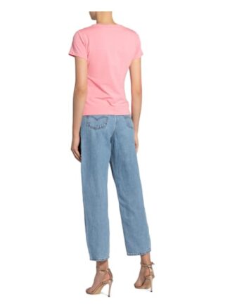 Liu Jo T-Shirt Mit Schmucksteinbesatz rosa