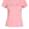 Liu Jo T-Shirt Mit Schmucksteinbesatz rosa