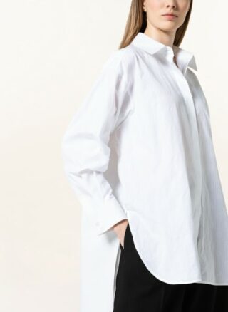 Loewe Oversized-Hemdbluse weiss