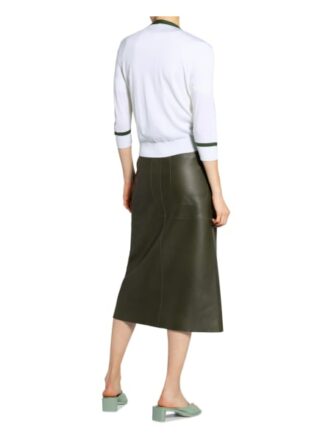 Loewe Strickjacke Mit 3/4-Arm gruen