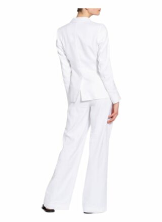 Luisa Cerano Blazer Mit Leinen weiss