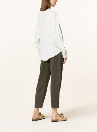 Luisa Cerano Blusenshirt Mit Seide weiss