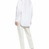 Luisa Cerano Hemdbluse Mit Lochspitze weiss