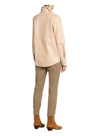 Luisa Cerano Lederbluse beige