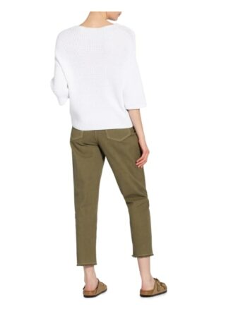 Luisa Cerano Pullover Mit 3/4-Arm weiss