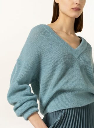 Luisa Cerano Pullover Mit Alpaka blau