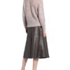 Luisa Cerano Pullover Mit Mohair Und Paillettenbesatz grau