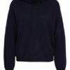 Luisa Cerano Strick-Hoodie blau