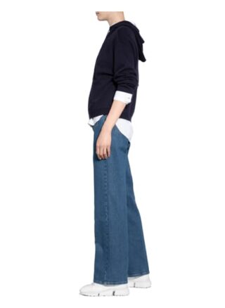 Luisa Cerano Strick-Hoodie blau