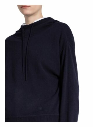 Luisa Cerano Strick-Hoodie blau