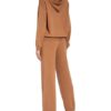 Luisa Cerano Strick-Hoodie braun