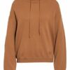 Luisa Cerano Strick-Hoodie braun