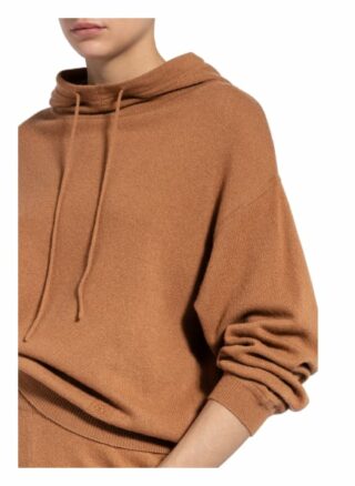 Luisa Cerano Strick-Hoodie braun