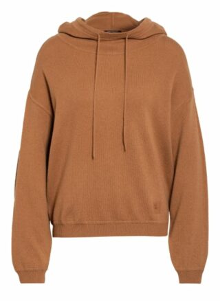 Luisa Cerano Strick-Hoodie braun