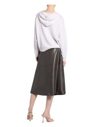 Luisa Cerano Strick-Hoodie weiss