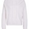 Luisa Cerano Strick-Hoodie weiss