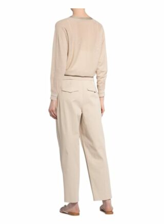 Luisa Cerano Strickjacke Mit Leinen Und Glitzergarn beige
