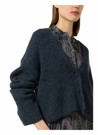 Luisa Cerano Strickjacke Mit Mohair Und Alpaka blau