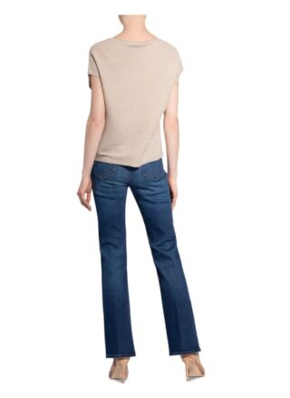 Luisa Cerano Strickshirt Mit Glitzergarn beige
