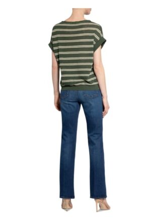 Luisa Cerano Strickshirt Mit Leinen Und Glitzergarn gruen