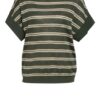 Luisa Cerano Strickshirt Mit Leinen Und Glitzergarn gruen