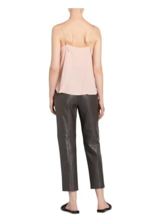 Luisa Cerano Top Mit Spitzenbesatz Und Seide rosa