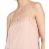 Luisa Cerano Top Mit Spitzenbesatz Und Seide rosa