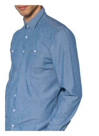 Maerz Muenchen Jeanshemd Regular Fit blau