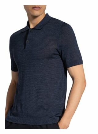 maerz muenchen Strick-Poloshirt Herren, Blau