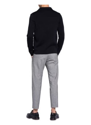 Maerz Muenchen Stricksakko Slim Fit schwarz