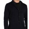 Maerz Muenchen Stricksakko Slim Fit schwarz