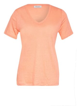 maerz muenchen T-Shirt aus Leinen Damen, Orange