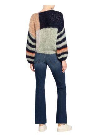 Maiami Mohair-Pullover blau